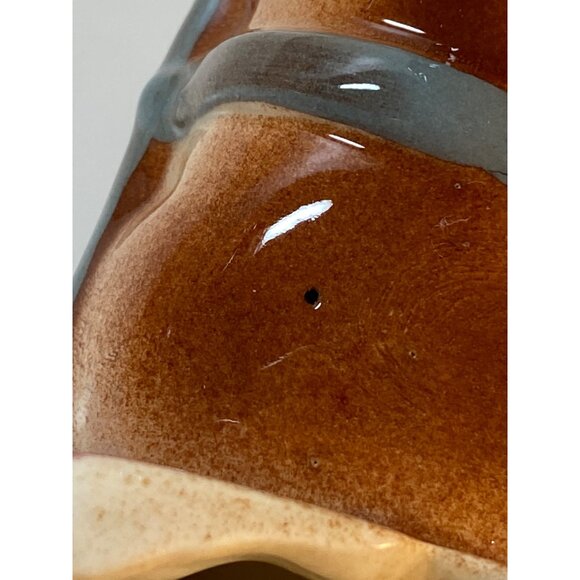 VTG Planter Ceramic Pottery Kitschy Donkey Burro Pulling Wagon Cart - Picture 10 of 14